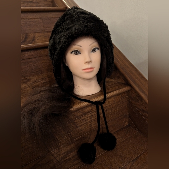 April Cornell Faux Fur & velvet Vintage Hat - Picture 9 of 11